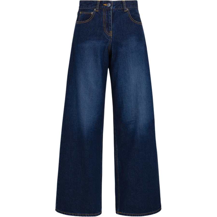 Vivienne Westwood Jeans Women's Blue Moderate Straight Fit Pants