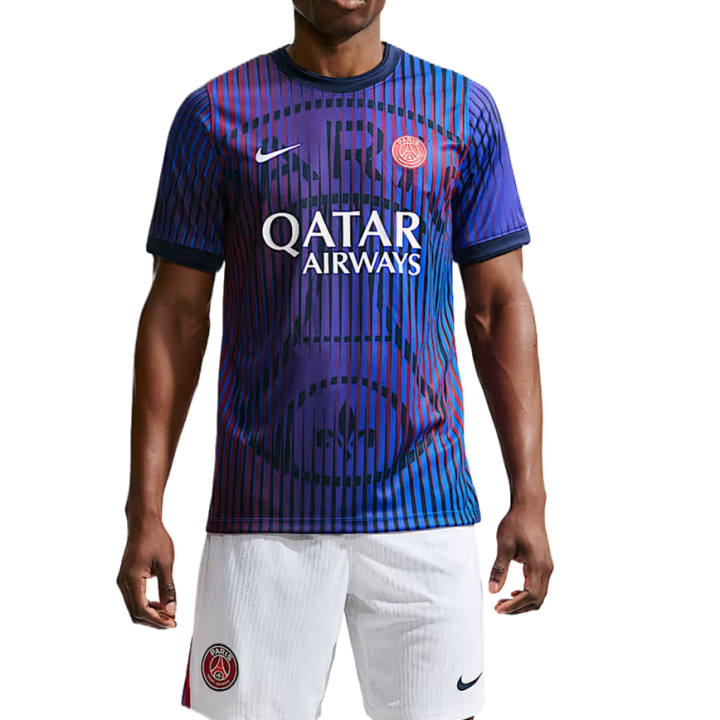 Nike Nike Paris Saint Germain Soccer Jerseys Men's Preppy Marine/Preppy Marine/White Crew Neck