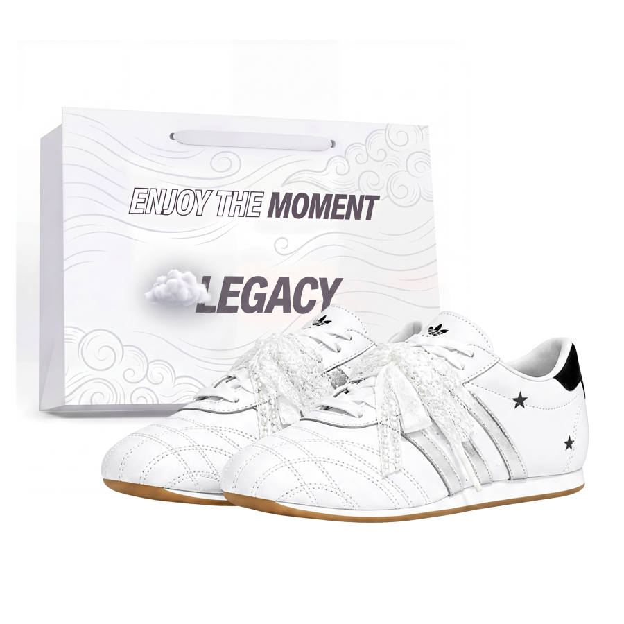 Adidas Originals Taekwondo Training Shoes Women's Low Top Black/White/Silver