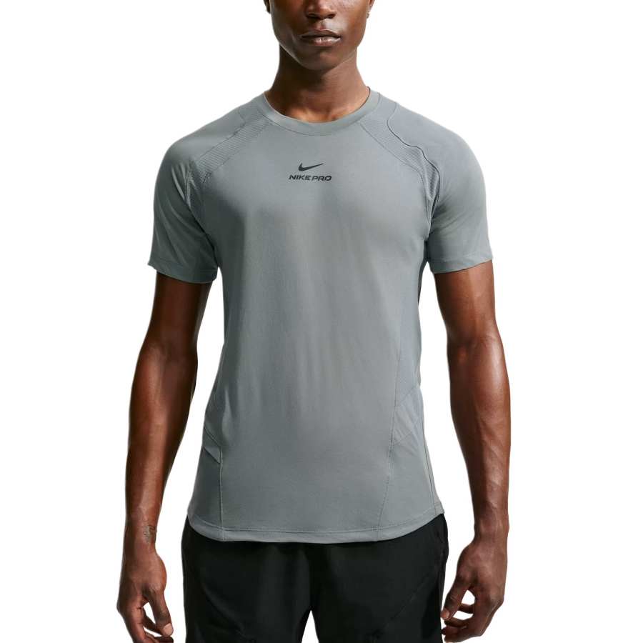 Nike Nike Dri FIT ADV Fitness Clothing Men's Smoke Gray/Smoke Gray/Black Crew Neck