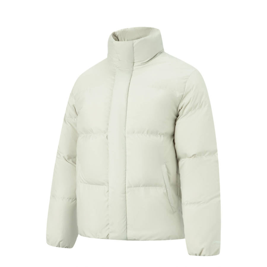 Li-Ning Li Ning Down Jackets Men's White Birch Gray Stand Collar Moderate