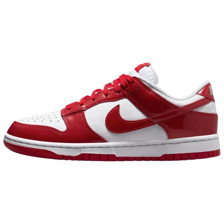 Nike Nike Dunk Skateboard Shoes Women's Low Top White Red