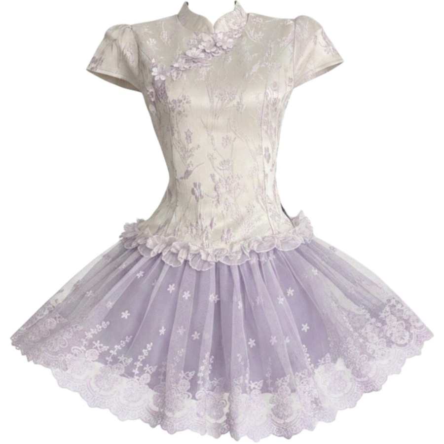 CHARM GLOW Two Piece Skirt Sets Women's Stand Collar Moderate Midi Skirt