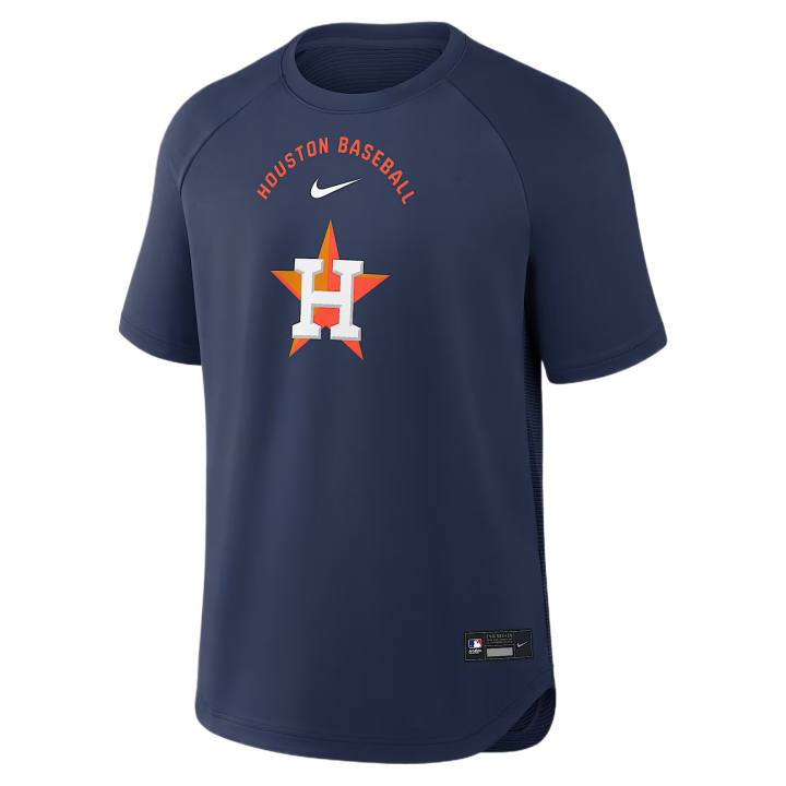 Nike Nike T Shirts Men's Marine Blue Crew Neck Moderate