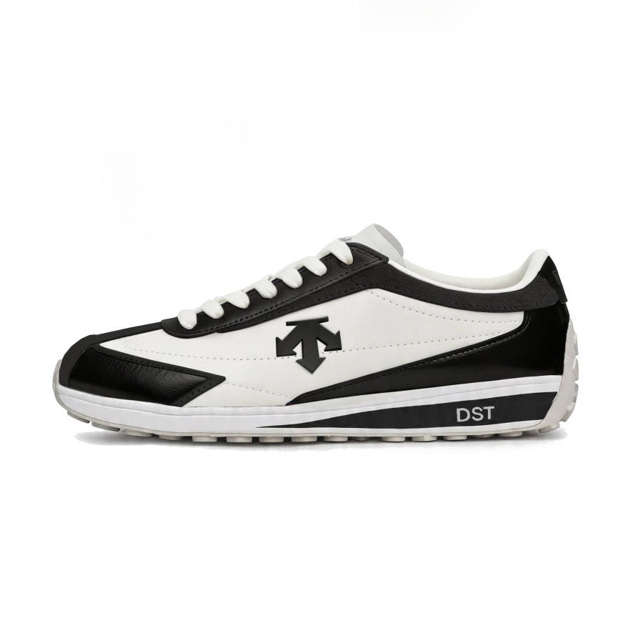 DESCENTE Cron Racer Skateboard Shoes Unisex Low Top Black White