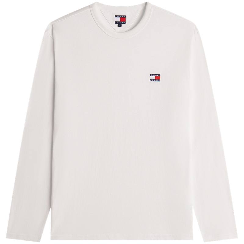 Tommy Hilfiger T Shirts Men's White Crew Neck Moderate