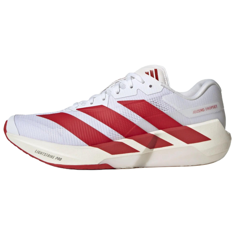 Adidas Adidas ADIZERO DROPSET PRO Running Shoes Men's White/Energy Red/Bright Metal Iron Gray