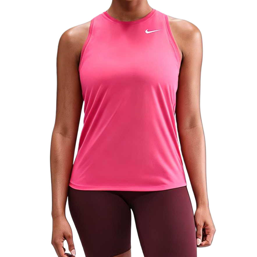Nike Nike Sleeveless Sports Shirts Women's Bright Pink/White Crew Neck Moderate