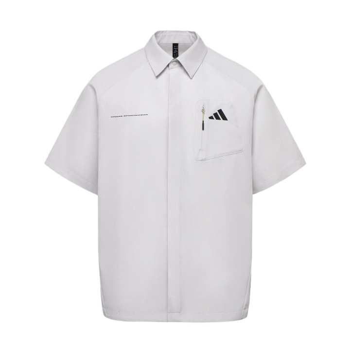 Adidas Adidas Shirts Men's Light Gray Lapel Moderate