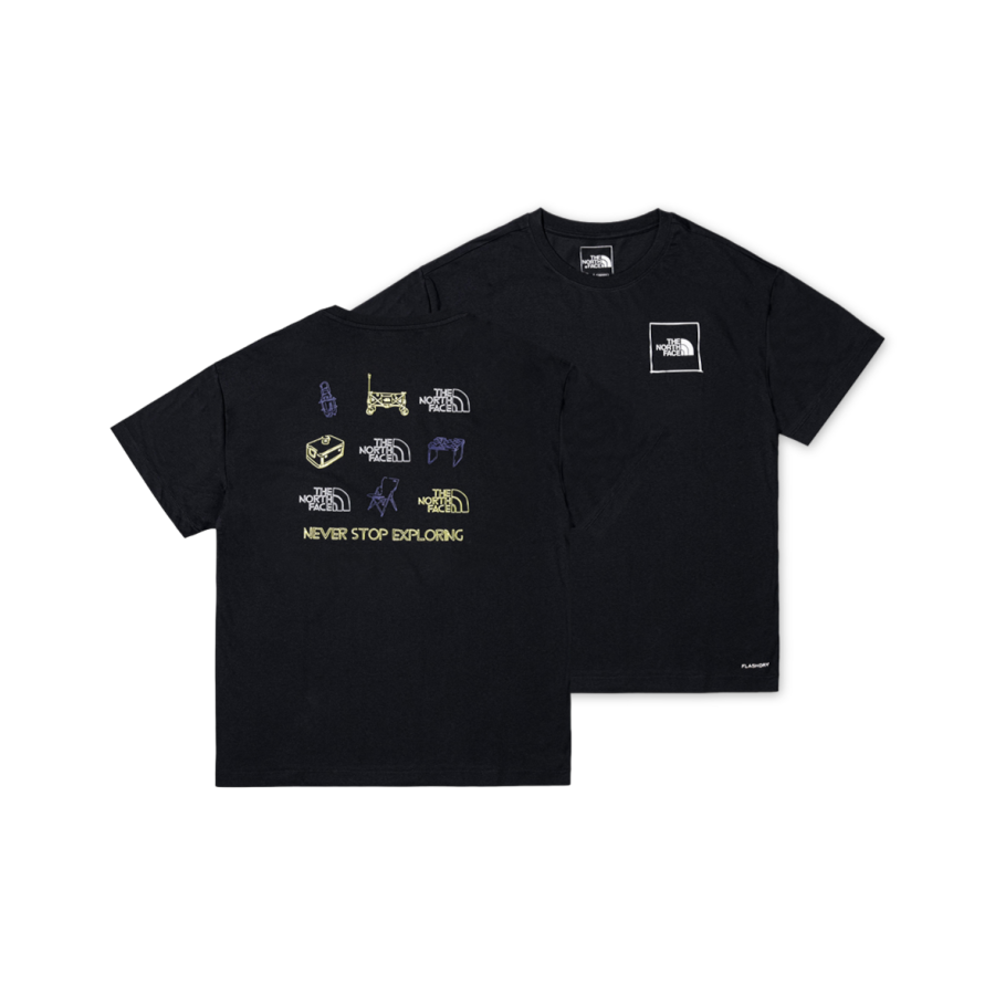 THE NORTH FACE T Shirts Unisex Black Crew Neck Moderate
