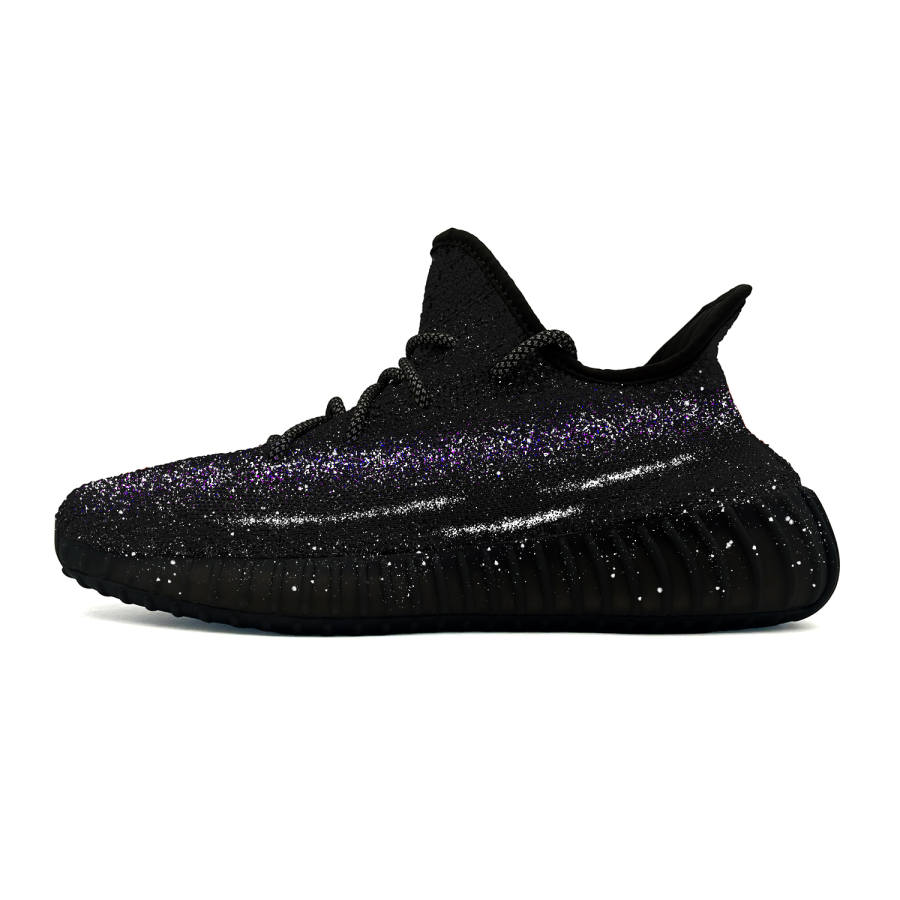 Adidas Originals Yeezy Boost 350 V2 Casual Shoes Unisex Low Top Blue/Purple/Silver