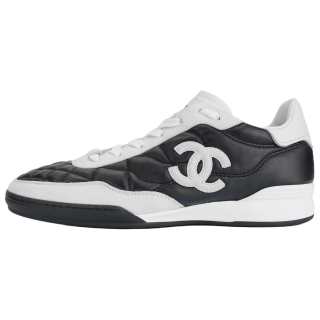 CHANEL 26S Low top Casual Shoes Women's Black White