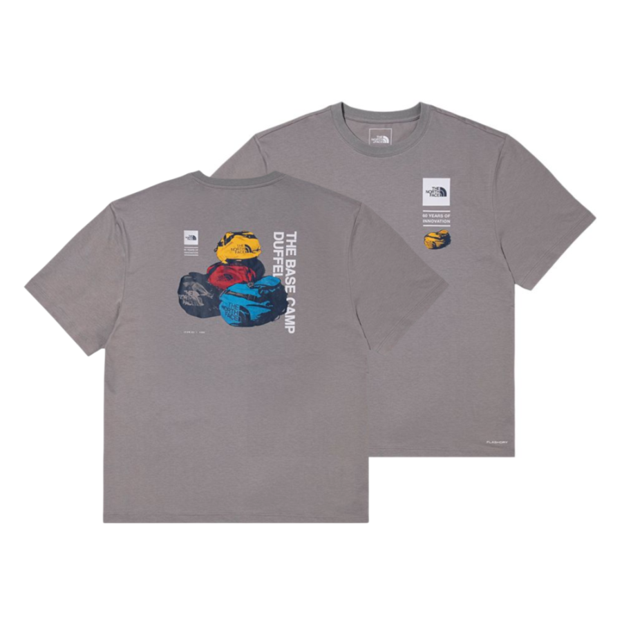 THE NORTH FACE T Shirts Unisex Gray Crew Neck