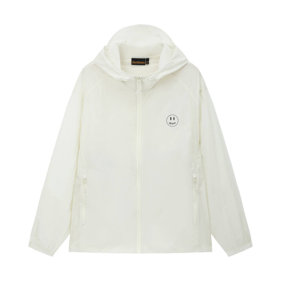 Drew house Sun Protection Clothing Unisex Ecru Hooded Non Detachable Thin