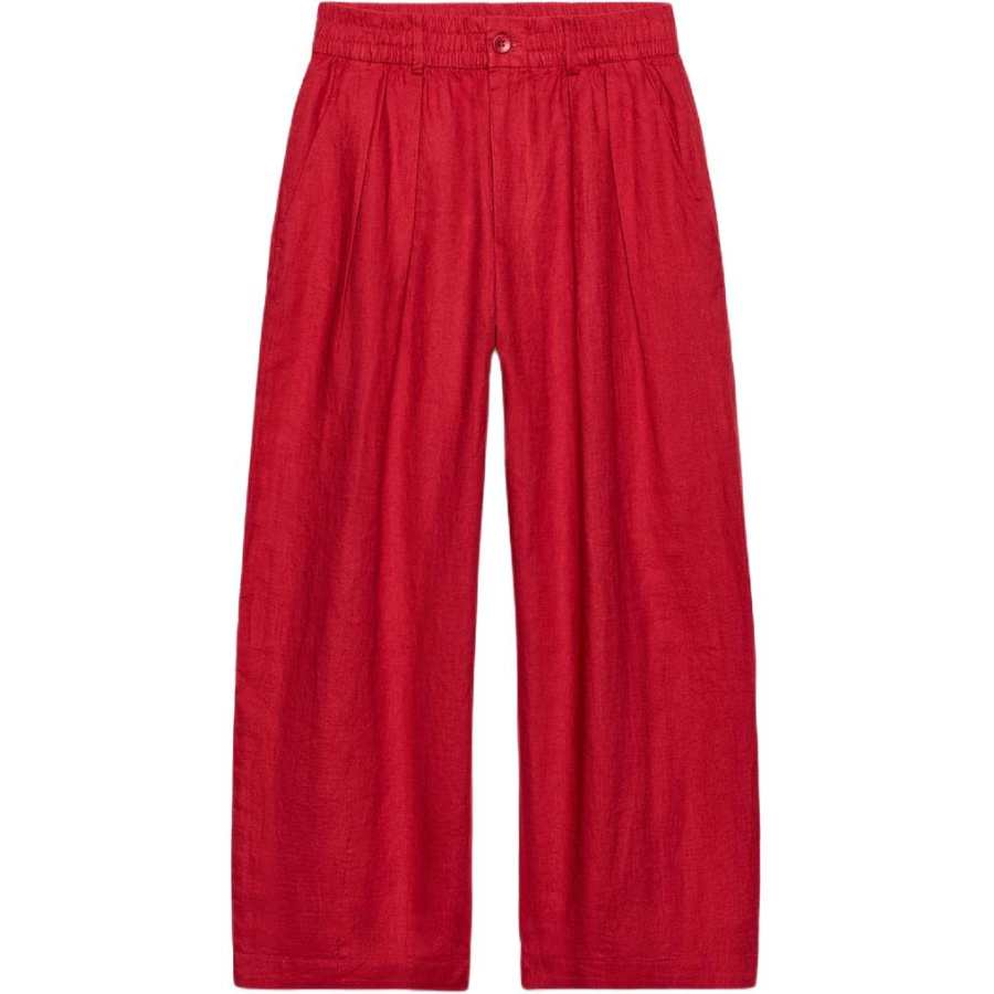 ZARA ZW Casual Pants Women's Red Moderate