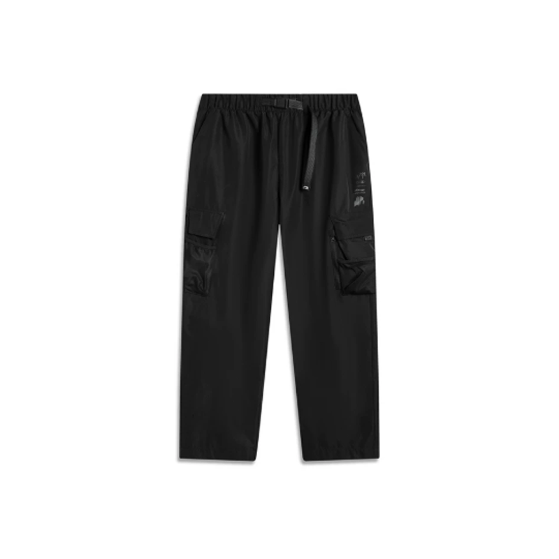 Li-Ning Li Ning Casual Pants Men's Black Casual Pants Moderate Straight Fit Pants