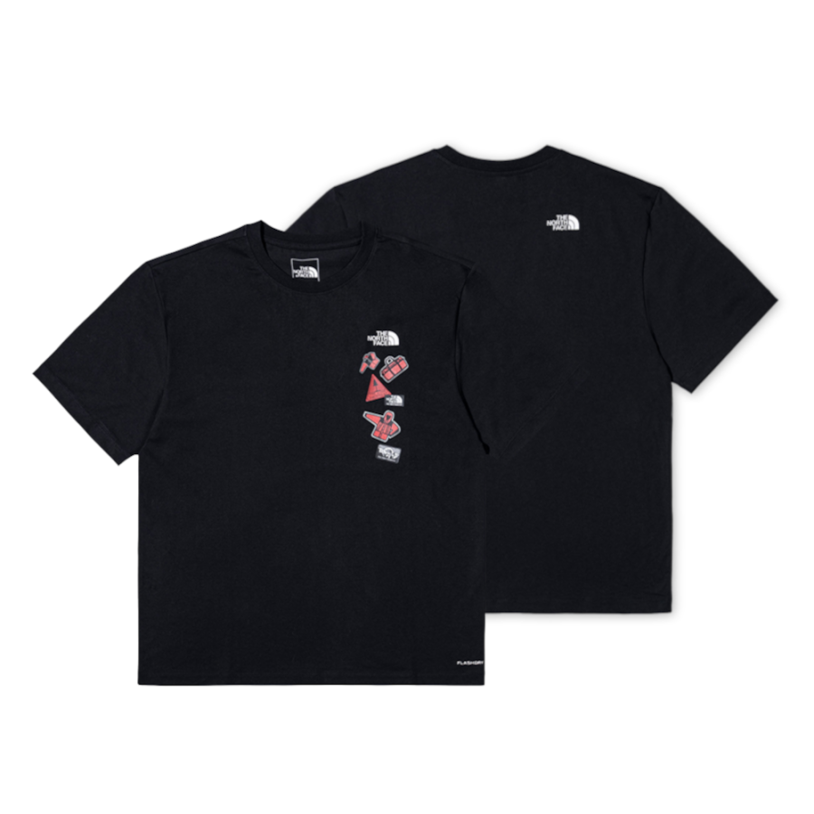 THE NORTH FACE T Shirts Unisex Cosmic Black Crew Neck Moderate