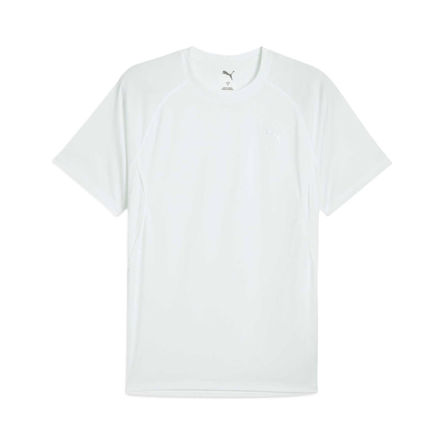 PUMA T Shirts Men's Puma White Crew Neck Moderate
