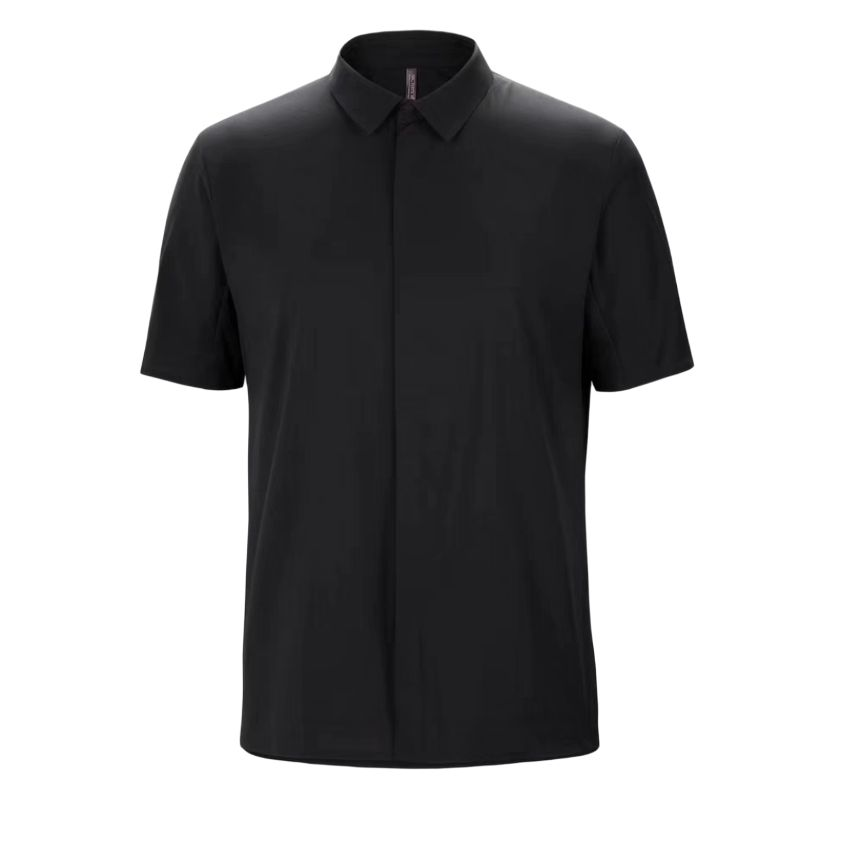 Arcteryx Shirts Men's Black/Black Lapel Moderate