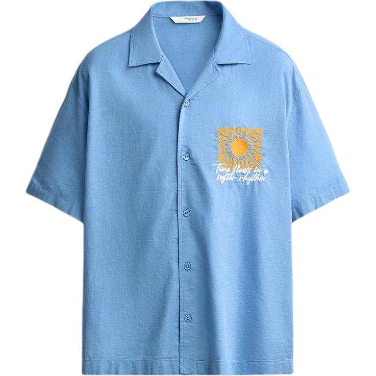ZARA ZARA Shirts Men's Blue Moderate