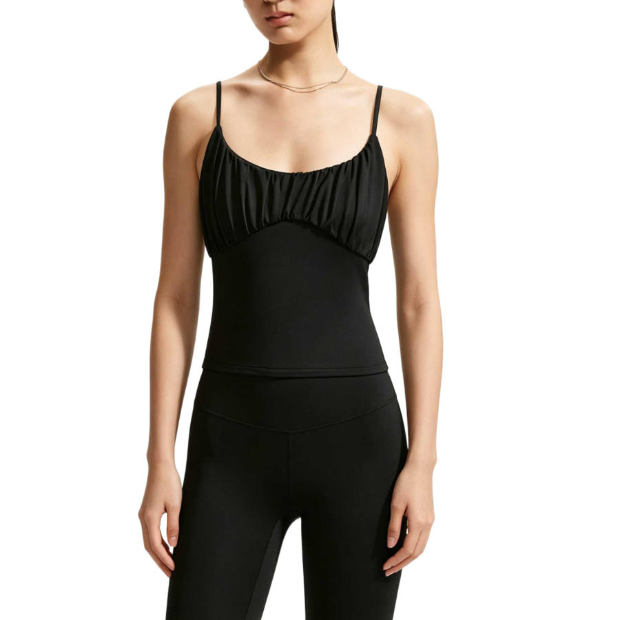 Nike Nike Dri Fit One Sleeveless Sports Shirts Women's Black/White