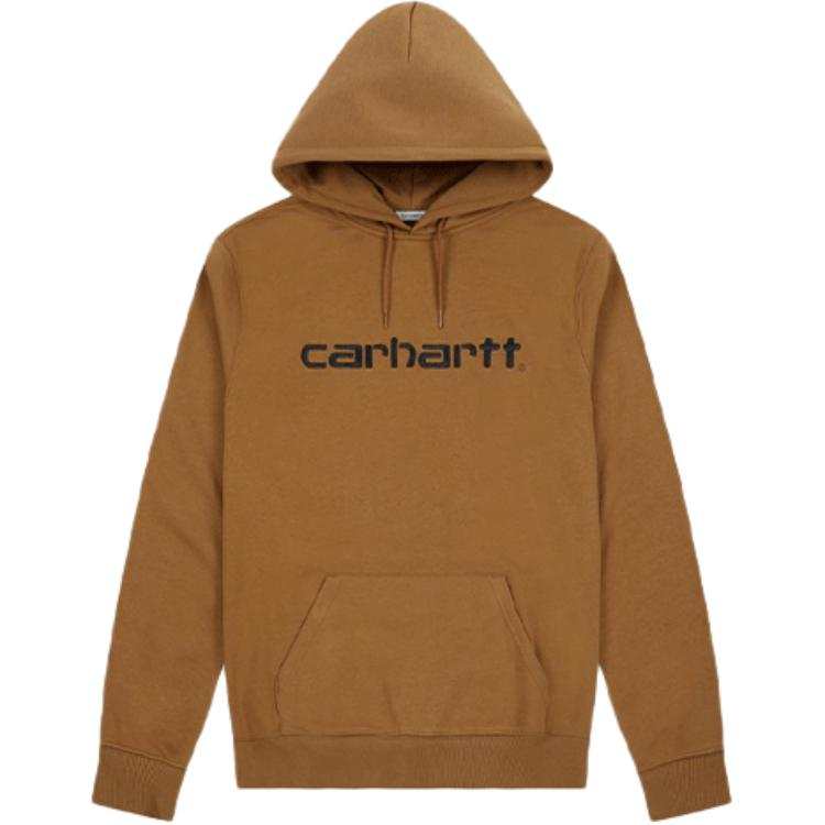 Carhartt WIP Sweatshirts Men's Brown Hooded Non Detachable Moderate
