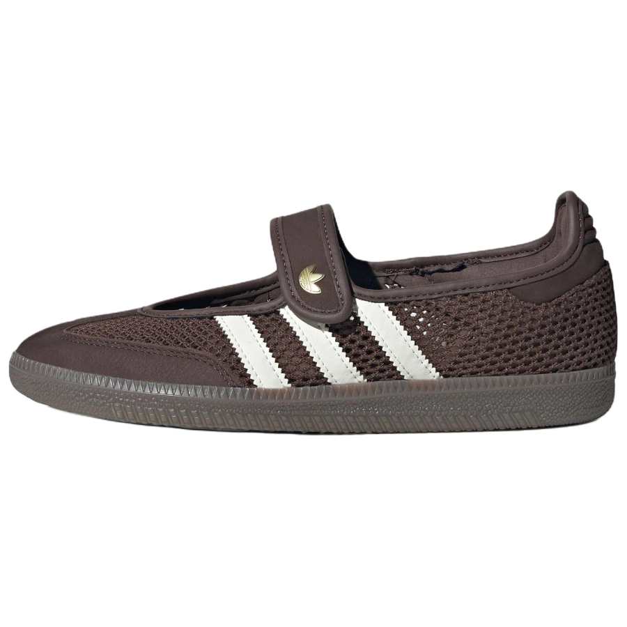 Adidas Originals Samba Jane Mary Jane Shoes Women's Low Top Brown/Jade White