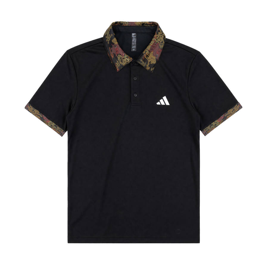 Adidas Adidas Polo Shirts Unisex Black Lapel Moderate Straight Fit