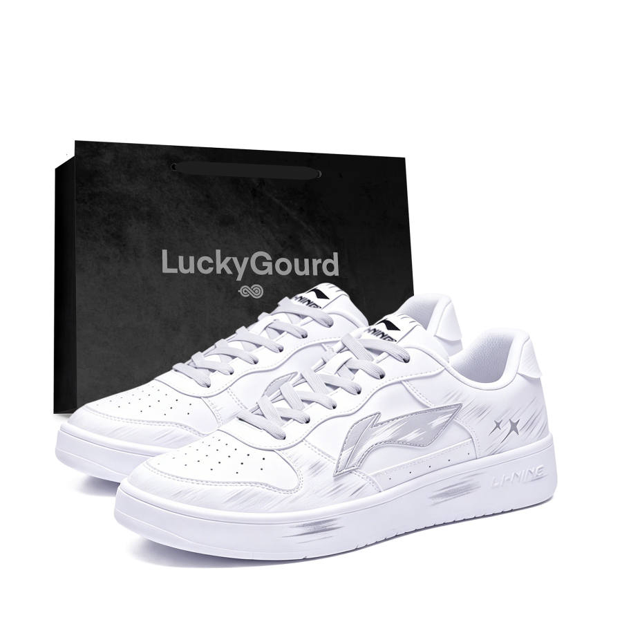 Li-Ning Li Ning Floating Boat Skateboard Shoes Men's Low Top White