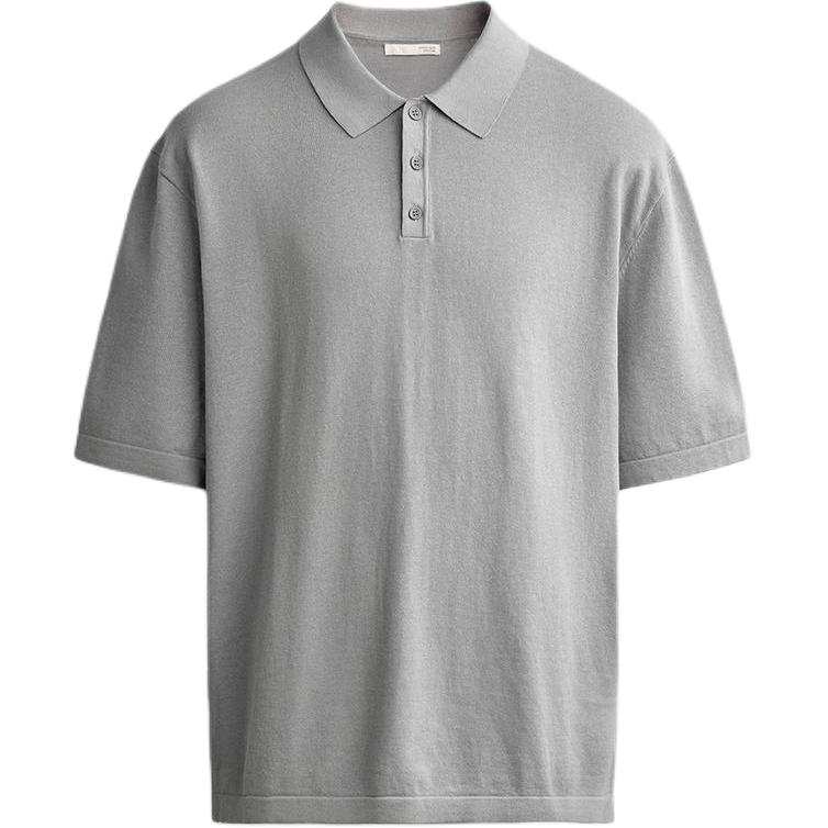ZARA Polo Shirts Men's Gray Moderate