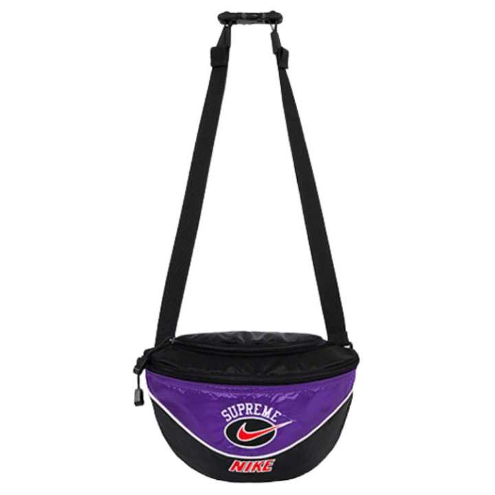 Supreme Supreme X Nike Collaboration Polyester Crossbody Bag, Fanny Pack Unisex Purple