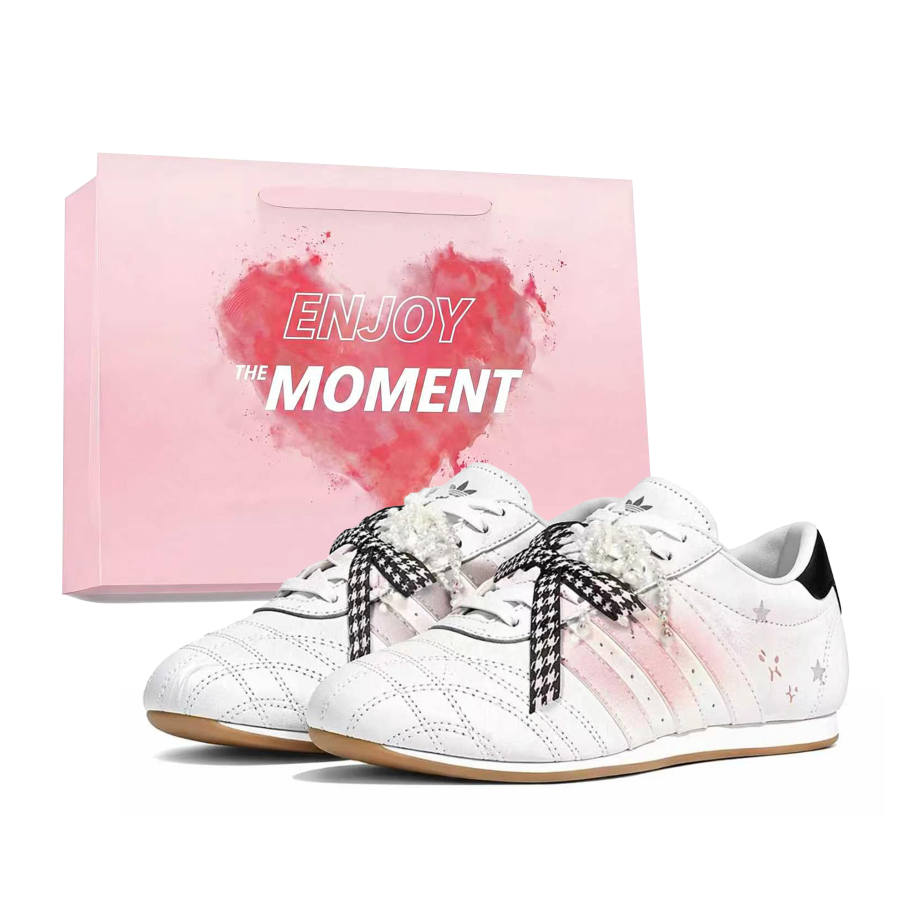 Adidas Originals Taekwondo Training Shoes Women's Low Top White/Black/Pink