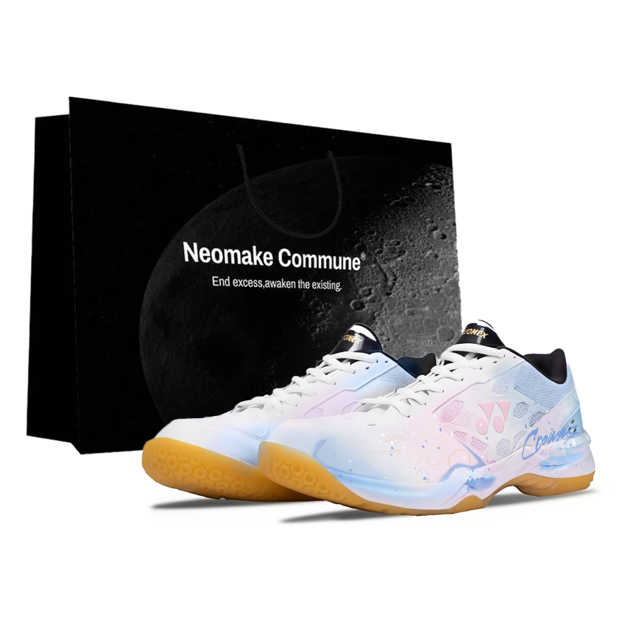 YONEX Power Cushion Badminton Shoes Unisex Low Top Blue With White Lettering