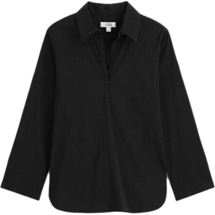 COS Shirts Women's Black Lapel Moderate Other
