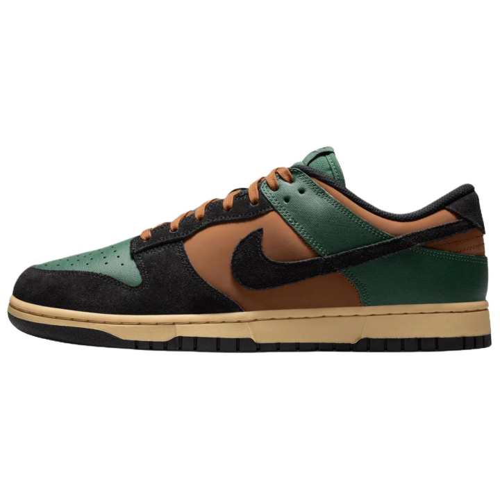 Nike Nike Dunk Skateboard Shoes Men's Low Top Black Brown Green