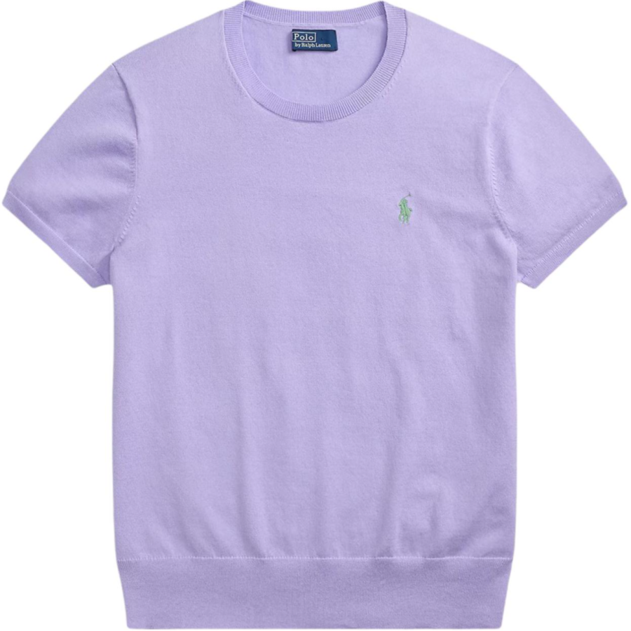 Polo Ralph Lauren Knitwear Women's Lavender Crew Neck Moderate Straight Fit