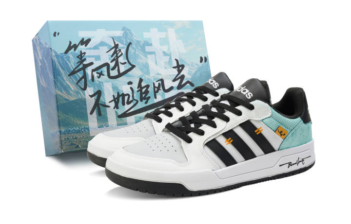 Adidas Adidas ENTRAP Skateboard Shoes Unisex Low Top Black/Blue/White