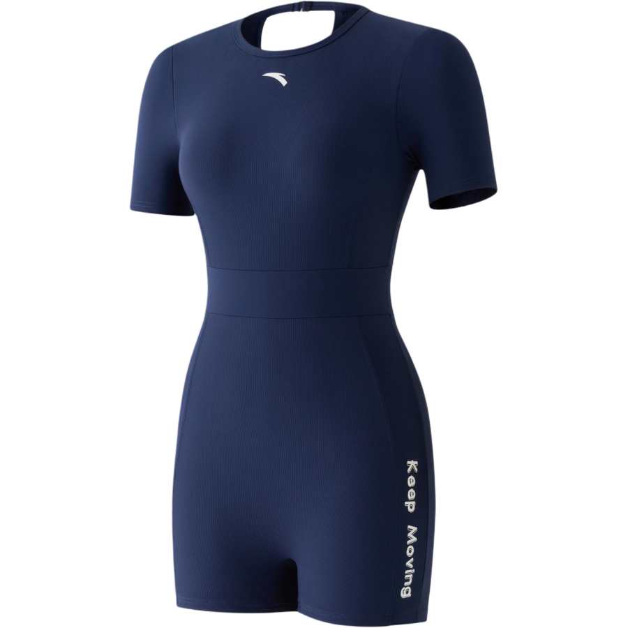 ANTA One Piece Swimsuits Women's Crew Neck Thin Square Leg One Piece Swimsuit