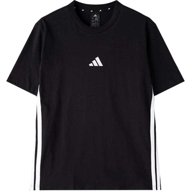 Adidas Adidas T Shirts Unisex JD1906/Black/100% Cotton Crew Neck Moderate Straight Fit