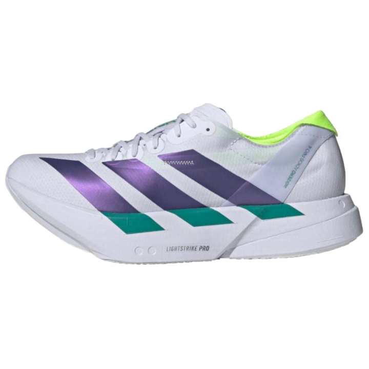 Adidas Adidas Adizero Adios Pro 4 Running Shoes Men's White Purple Blue