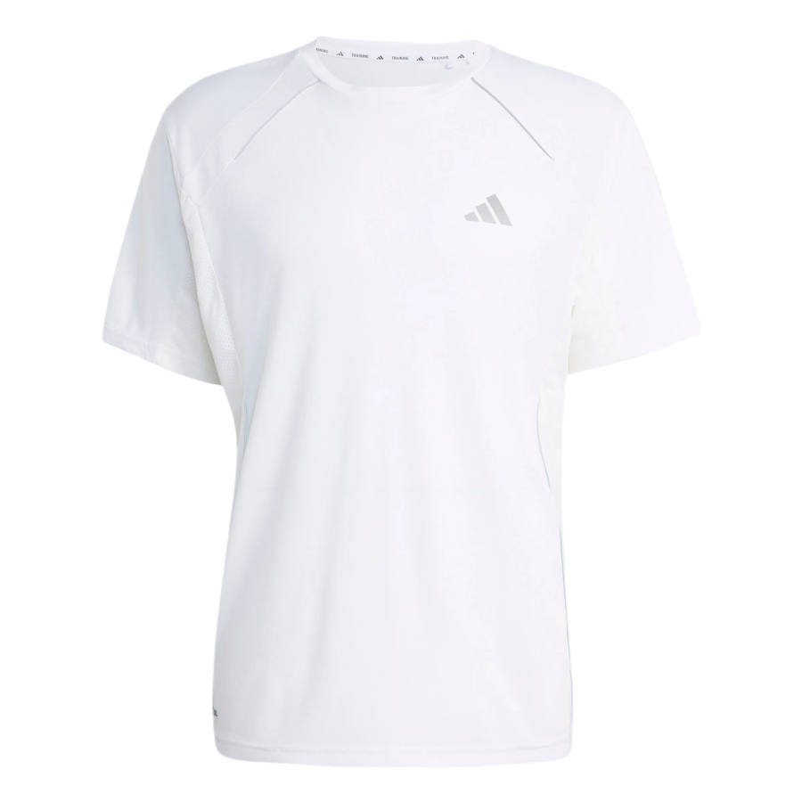 Adidas Adidas Sport Performance Fitness Clothing Men's White Crew Neck Moderate