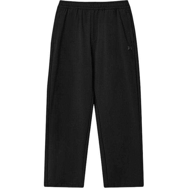 FILA Knitted Sweatpants Men's Jet Black BK Moderate Straight Fit Pants