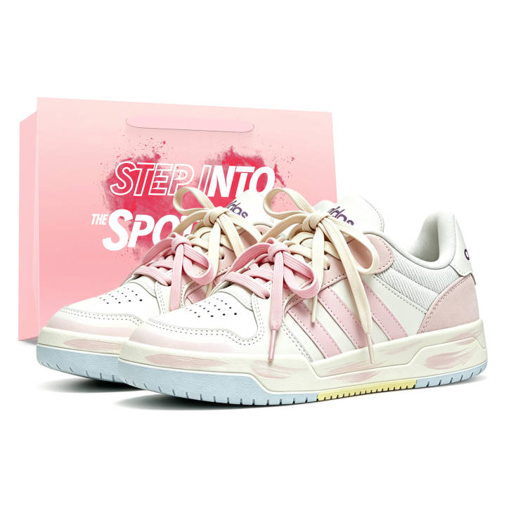 Adidas Adidas ENTRAP Skateboard Shoes Women's Low Top White/Pink