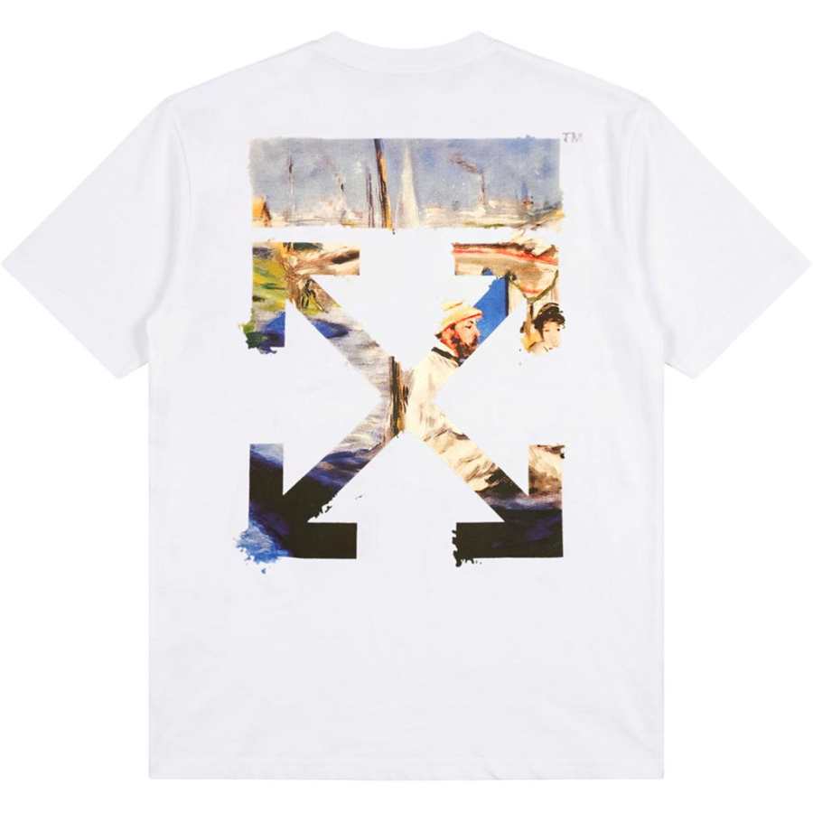 OFF-WHITE OFF WHITE T Shirt Loose Fit Men's White