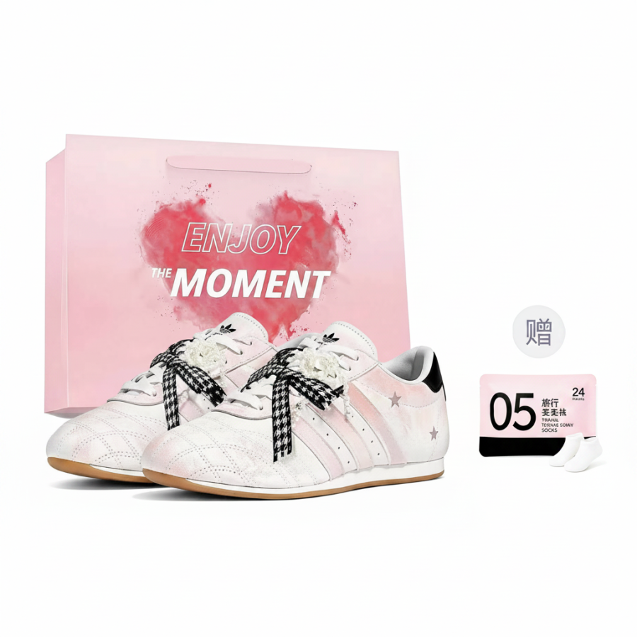 Adidas Originals Taekwondo Training Shoes Women's Low Top White/Black/Pink