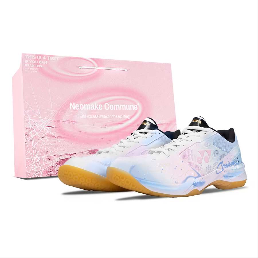 YONEX Power Cushion Badminton Shoes Unisex Low Top Blue With White Lettering