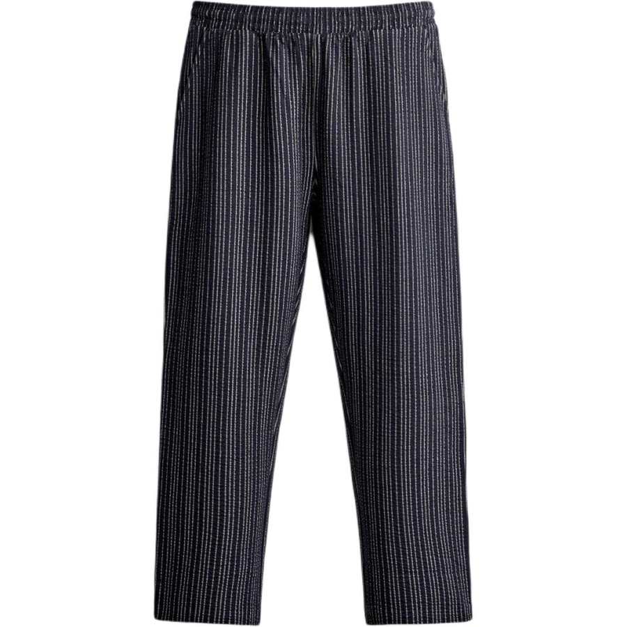 ZARA Casual Pants Men's Sea Blue/White Moderate Straight Fit Pants