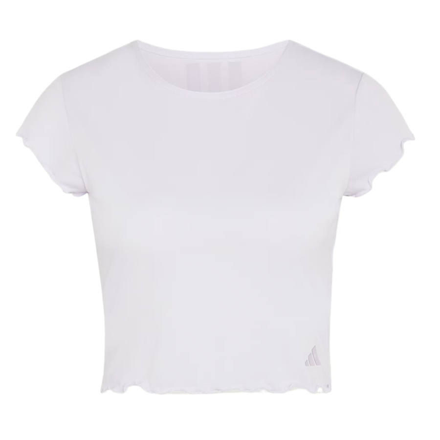 Adidas Adidas Performance Yoga T Shirts Women's Frozen Purple Crew Neck