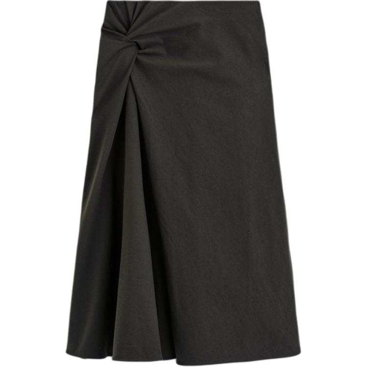 COS Casual Short Skirts Women's Dark Green Moderate Short Skirt A Line Skirt