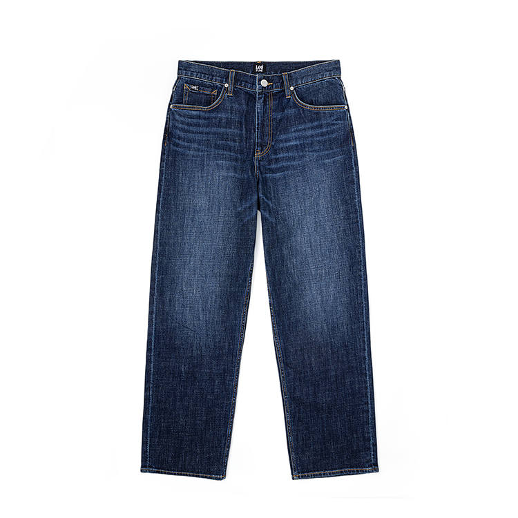 Lee Lee Jeans Men's Dark Blue Moderate Wide Leg Pants